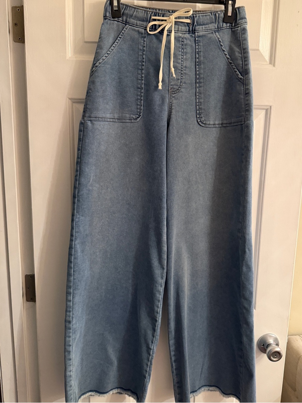 Rewash Light Blue Wide Leg Denim Pants